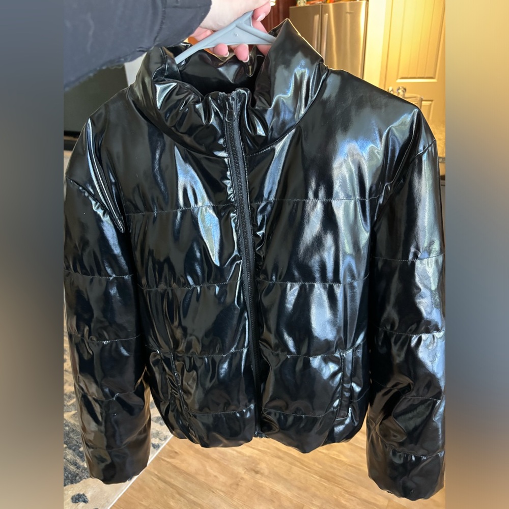 Steve Madden Black Puffer Jacket - Picture 2 of 4